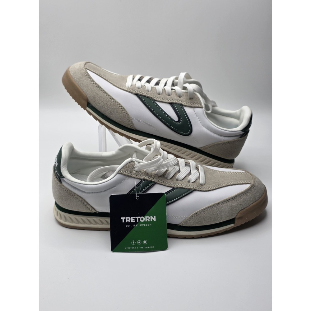 Tretorn Rawlins 2.0 Green/White Sneakers Women's Size 7.5M New No Box